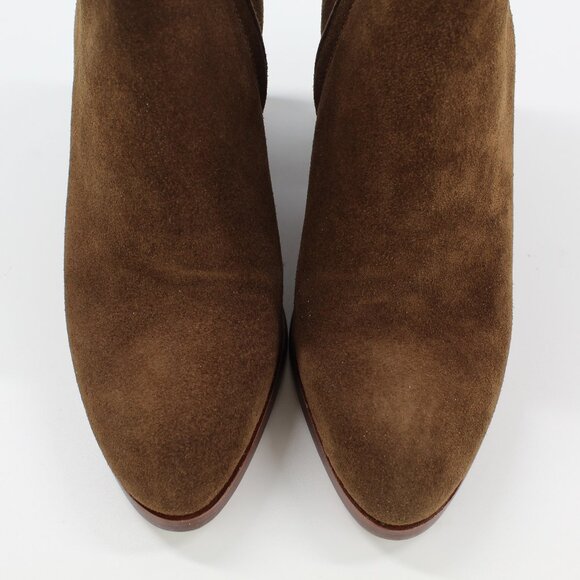 NEW Rare Alexander Wang Gabi Suede Ankle Boots | Cutout Heel | Iconic Designer - Picture 10 of 15